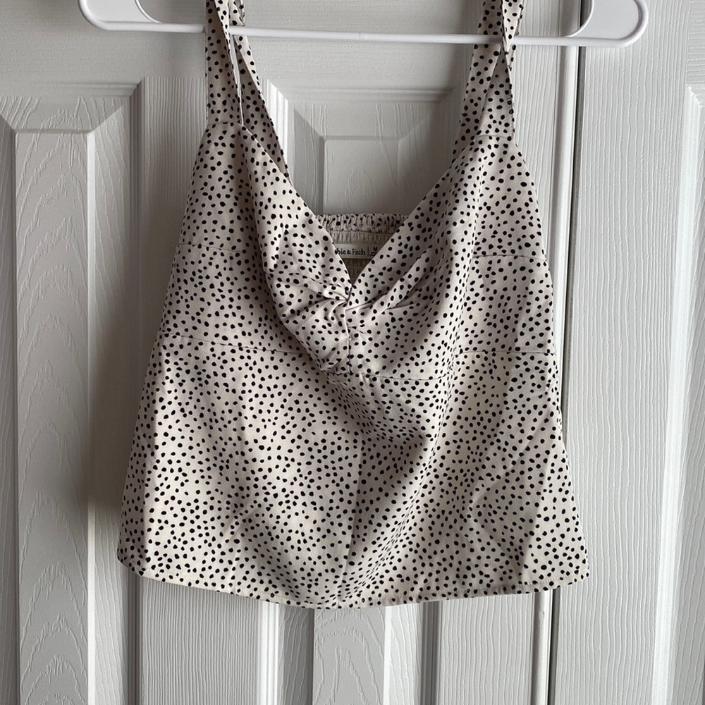 Abercrombie & Fitch Knot Cropped Blouse